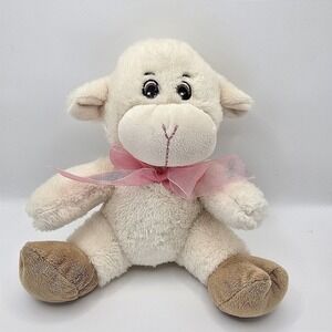 Dan Dee Collector's Choice 8" Lamb Sheep Plush Stuffed Animal White/Cream Easter